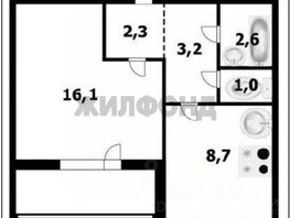 Продается 1-комнатная квартира В. Высоцкого ул, 33.9 м², 3700000 рублей