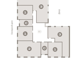 Продается 2-комнатная квартира ЖК Европейский берег, дом 45, 77.09 м², 11570000 рублей