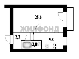 Продается 1-комнатная квартира Новосибирская ул, 43.4  м², 4700000 рублей