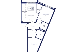 Продается 3-комнатная квартира ЖК Gorizont (Горизонт), дом 2, 71  м², 10200000 рублей