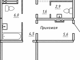 Продается 2-комнатная квартира ЖК Гренландия, Лес дом №5, 69.4  м², 7300000 рублей