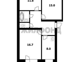 Продается 3-комнатная квартира Красная Сибирь ул, 65.7  м², 6200000 рублей