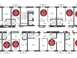 Продается 3-комнатная квартира ЖК Скандинавские кварталы, дом 1, 86.85  м², 9795200 рублей