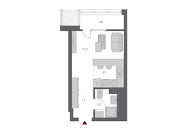 Продается Студия ЖК Беринг, дом 3, 27.86 м², 6200000 рублей