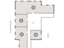Продается 1-комнатная квартира ЖК Пшеница, дом 5.2, 79.96 м², 10310000 рублей