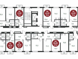 Продается 1-комнатная квартира ЖК Скандинавские кварталы, дом 1, 45.04  м², 6568800 рублей