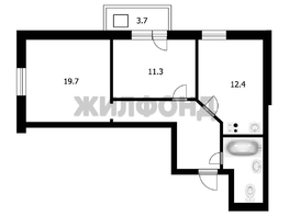 Продается 2-комнатная квартира ЖК На Коротаева, дом 1, 54.6  м&sup2;, 7770000 рублей