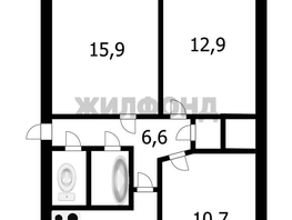 Продается 3-комнатная квартира Солидарности ул, 58.2  м&sup2;, 5400000 рублей