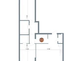 Продается 2-комнатная квартира ЖК 19/56 Кварталы Телецентра, сек 6, 69.46  м&sup2;, 11090000 рублей