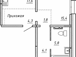 Продается 2-комнатная квартира ЖК Гренландия, Лес дом №5, 63.6  м&sup2;, 7500000 рублей