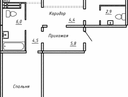 Продается 3-комнатная квартира ЖК Гренландия, Лес дом №5, 82.8  м&sup2;, 8900000 рублей