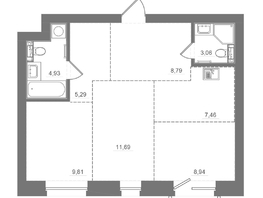 Продается 2-комнатная квартира ЖК Спектр, дом 10, 59.99  м&sup2;, 11490000 рублей