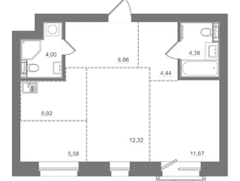 Продается 2-комнатная квартира ЖК Спектр, дом 10, 55.26  м&sup2;, 11690000 рублей