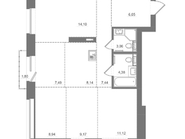 Продается 4-комнатная квартира ЖК Спектр, дом 10, 81.48  м&sup2;, 14090000 рублей