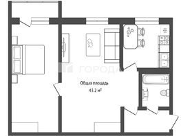 Продается 2-комнатная квартира Гоголя ул, 43.2  м&sup2;, 6000000 рублей