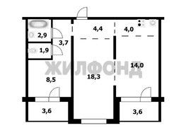 Продается 3-комнатная квартира Александра Чистякова ул, 58  м&sup2;, 7400000 рублей