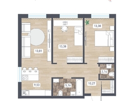 Продается 3-комнатная квартира ЖК Радуга Сибири, дом 14, 67.67  м&sup2;, 7308360 рублей