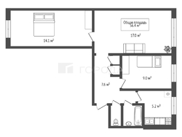 Продается 3-комнатная квартира Челюскинцев ул, 56.4  м&sup2;, 6800000 рублей