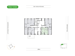 Продается 1-комнатная квартира  Природные кварталы Сибирия, 36.5  м&sup2;, 6438904 рублей