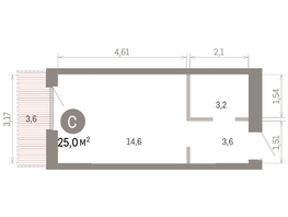 Продается Студия ЖК Европейский берег, дом 46, 25.01  м&sup2;, 5550000 рублей