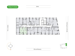 Продается 1-комнатная квартира  Природные кварталы Сибирия, 39.3  м&sup2;, 5106816 рублей