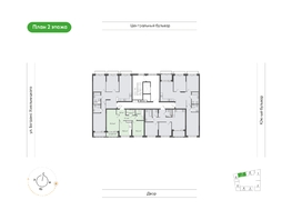 Продается 2-комнатная квартира  Природные кварталы Сибирия, 52.8  м&sup2;, 6629040 рублей