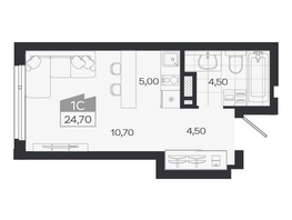 Продается Студия ЖК Ясный берег, дом 33, 24.7  м&sup2;, 4678000 рублей