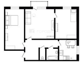 Продается 3-комнатная квартира Невельского ул, 55  м&sup2;, 5200000 рублей