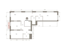 Продается 3-комнатная квартира ЖК Европейский берег, дом 45, 106.37  м&sup2;, 13210000 рублей