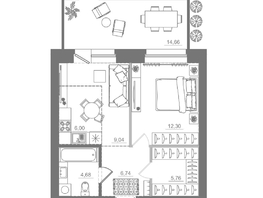 Продается Студия ЖК Спектр, дом 9, 59.18  м&sup2;, 11000000 рублей