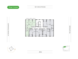 Продается 3-комнатная квартира  Природные кварталы Сибирия, 83  м&sup2;, 9993408 рублей