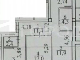 Продается 3-комнатная квартира Народная ул, 70  м&sup2;, 10800000 рублей