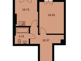 Продается 1-комнатная квартира ЖК Академия, дом 3, 40.6  м&sup2;, 8490000 рублей