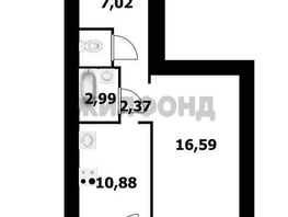 Продается 1-комнатная квартира Плющихинская ул, 41.4  м&sup2;, 3300000 рублей