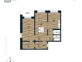 Продается 2-комнатная квартира ЖК Галактика, дом 4 Марс, 74.7  м&sup2;, 9500000 рублей