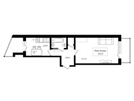 Продается 1-комнатная квартира Петухова ул, 32  м&sup2;, 3800000 рублей
