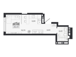 Продается Студия ЖК Ясный берег, дом 33, 28.4  м&sup2;, 5002000 рублей