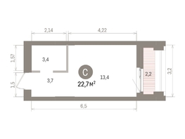 Продается Студия ЖК Европейский берег, дом 32, 22.67  м&sup2;, 6470000 рублей