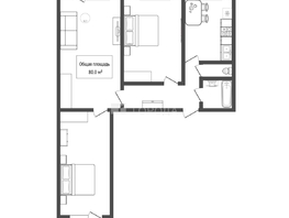 Продается 3-комнатная квартира Варшавская ул, 80  м&sup2;, 4950000 рублей