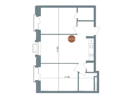 Продается 2-комнатная квартира  19/56 Кварталы Телецентра, 2, 63  м&sup2;, 10490000 рублей