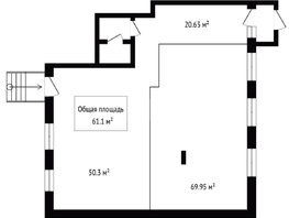 Сдается Универ. помещ Спортивная ул, 61.1  м&sup2;, 75000 рублей