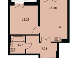 Продается 2-комнатная квартира ЖК Академия, дом 3, 46.08  м&sup2;, 9360000 рублей