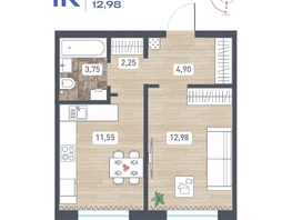 Продается 1-комнатная квартира ЖК Радуга Сибири, дом 14, 35.43  м&sup2;, 3985875 рублей
