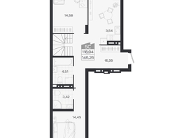 Продается 5-комнатная квартира ЖК Ясный берег, дом 19, бс 2-5, 146.26  м&sup2;, 18416000 рублей