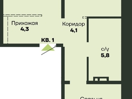 Продается 2-комнатная квартира ЖК Гренландия, Лес дом №4, 64  м&sup2;, 7300000 рублей