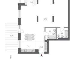 Продается Студия ЖК ОСКАР, дом 2, 112.3  м&sup2;, 20190000 рублей