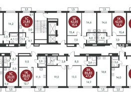 Продается 3-комнатная квартира ЖК Скандинавские кварталы, дом 1, 86.85  м&sup2;, 10333200 рублей