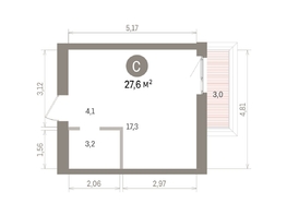 Продается Студия ЖК Европейский берег, дом 32, 27.62  м&sup2;, 6600000 рублей