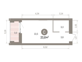 Продается Студия ЖК Европейский берег, дом 32, 23.8  м&sup2;, 6590000 рублей