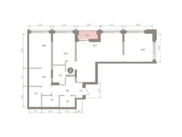 Продается 3-комнатная квартира ЖК Европейский берег, дом 32, 118.51  м&sup2;, 19390000 рублей